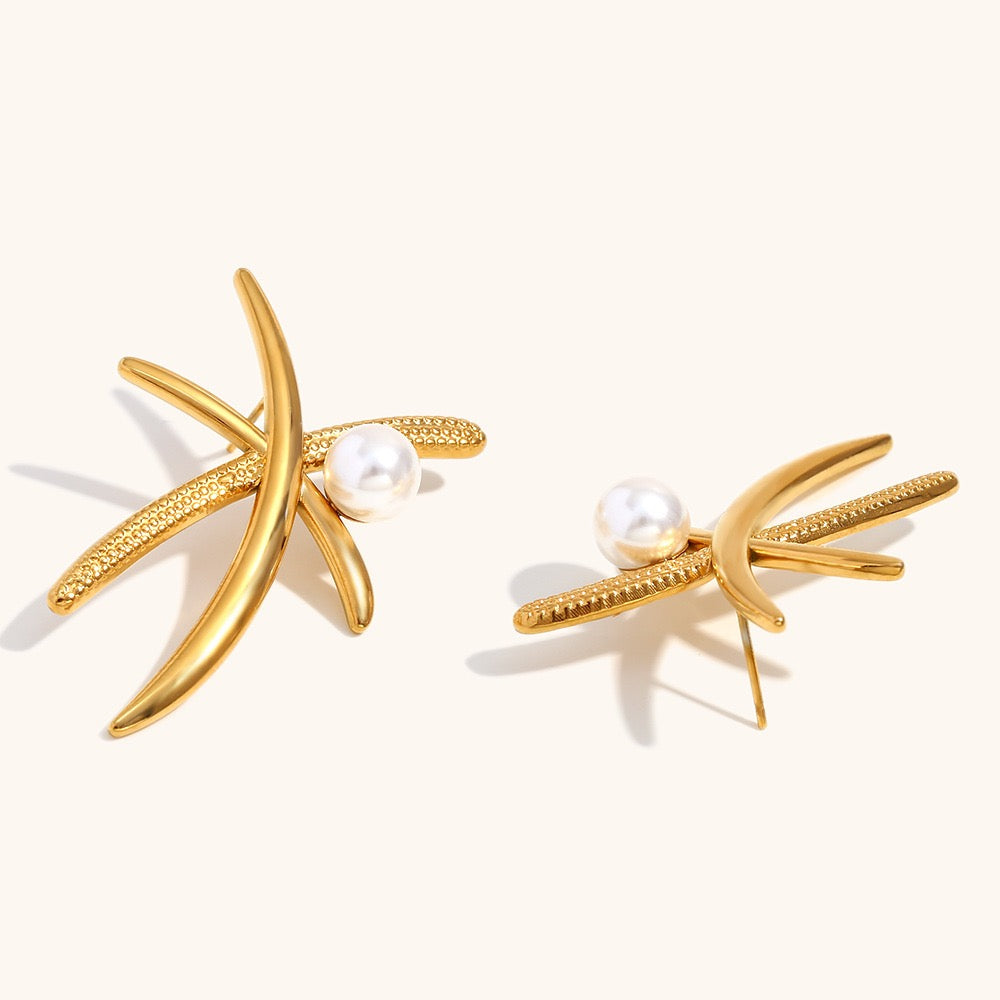 Coconut tree earrings