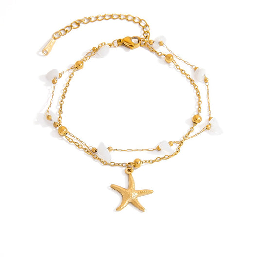 Layer starfish bracelet