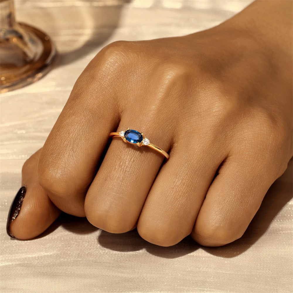 Dainty butterfly sterling silver rings