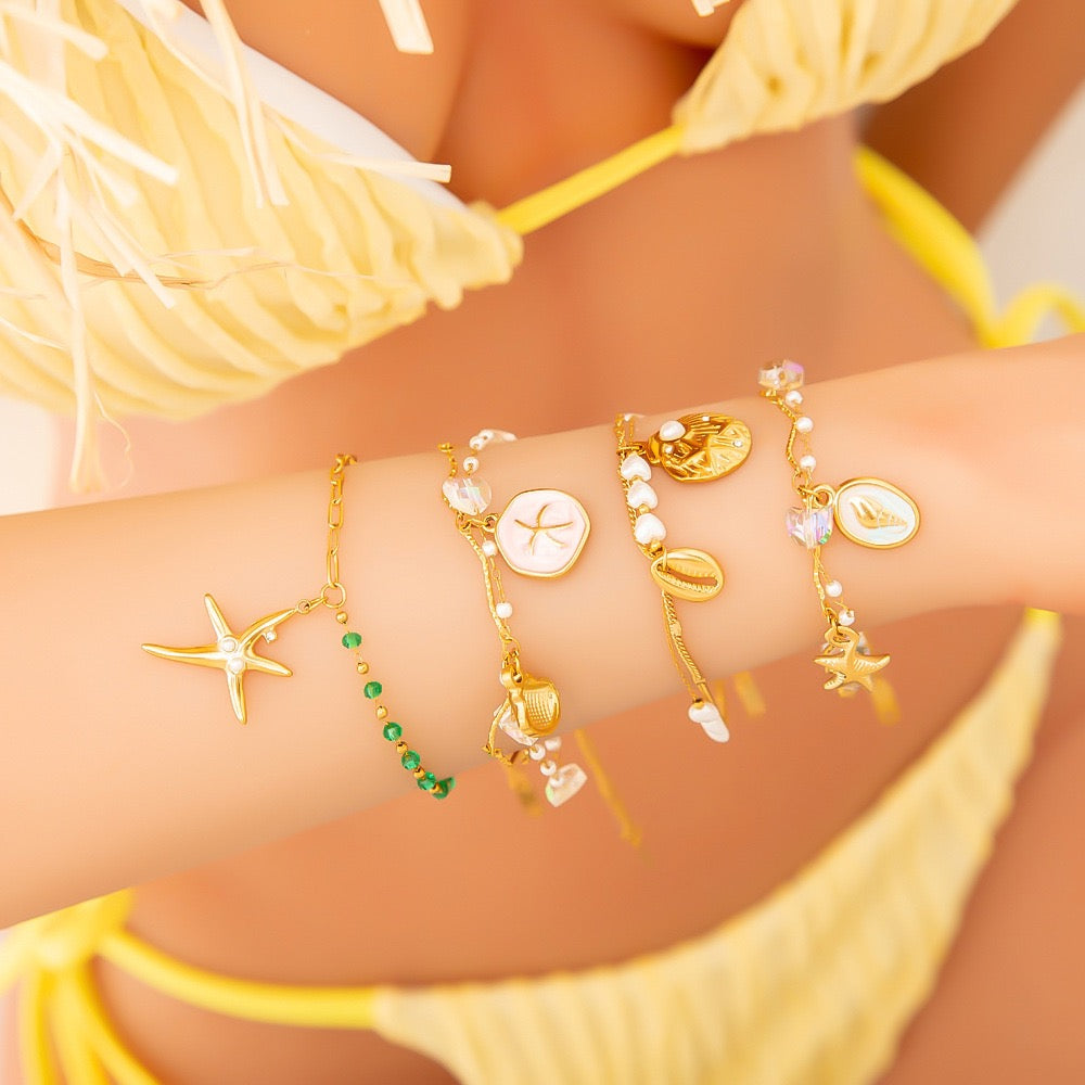Ocean dainty charm bracelet