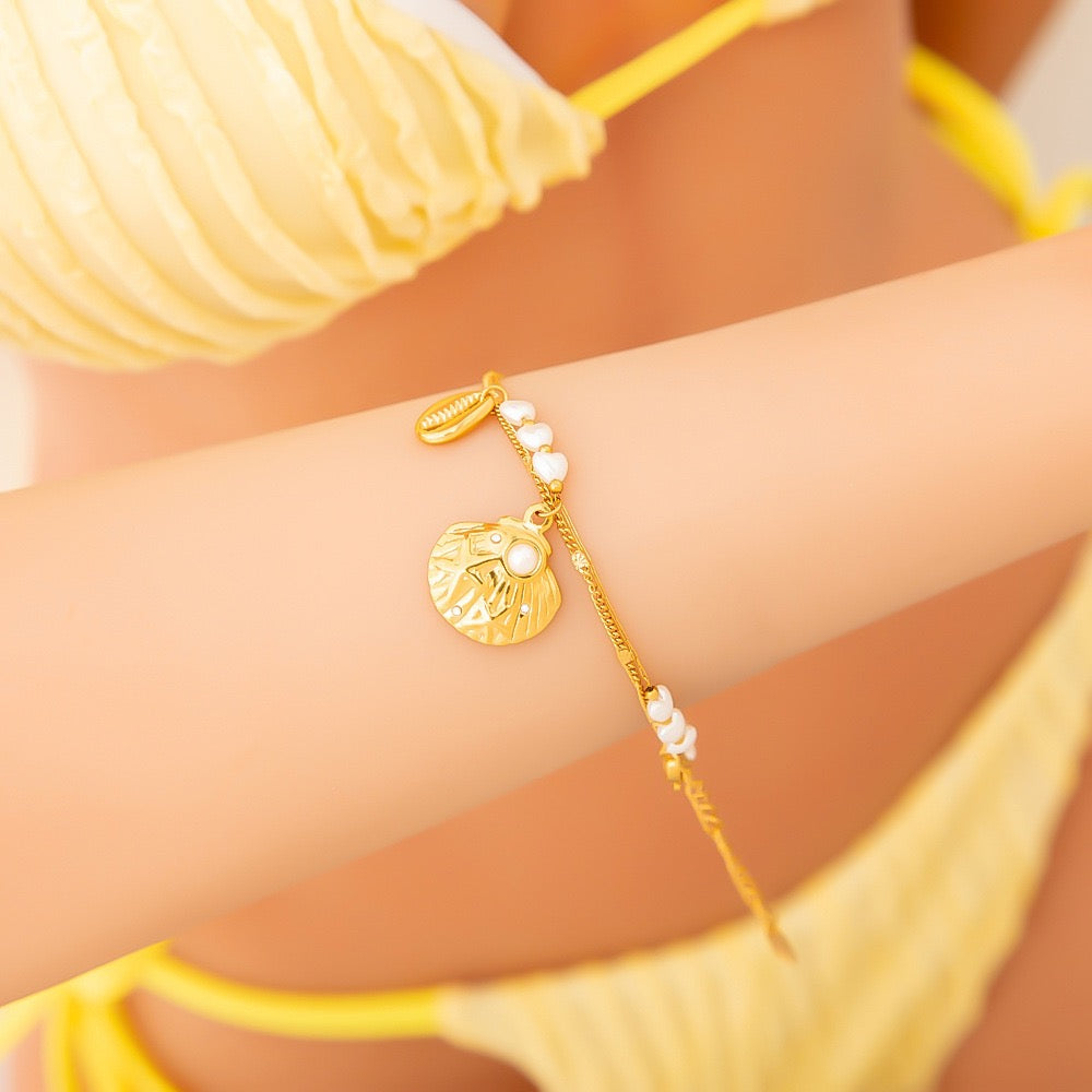 Ocean dainty charm bracelet