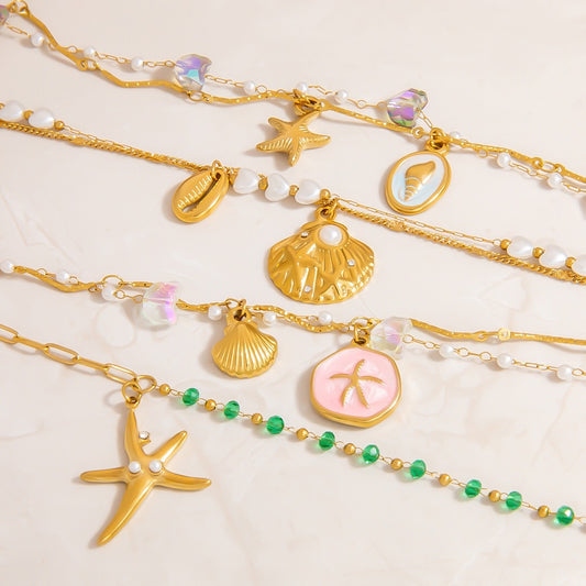 Ocean dainty charm bracelet