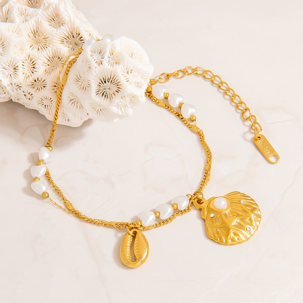 Ocean dainty charm bracelet