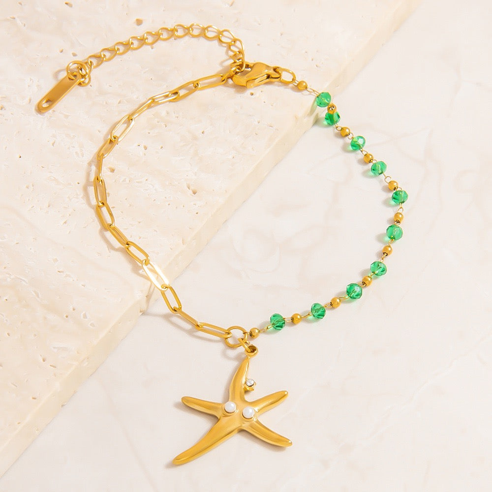 Ocean dainty charm bracelet