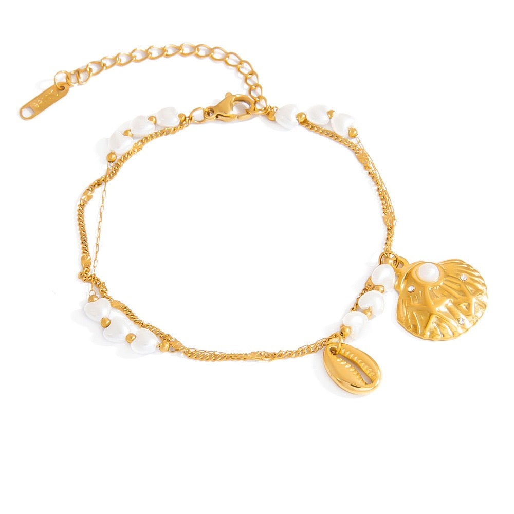 Ocean dainty charm bracelet