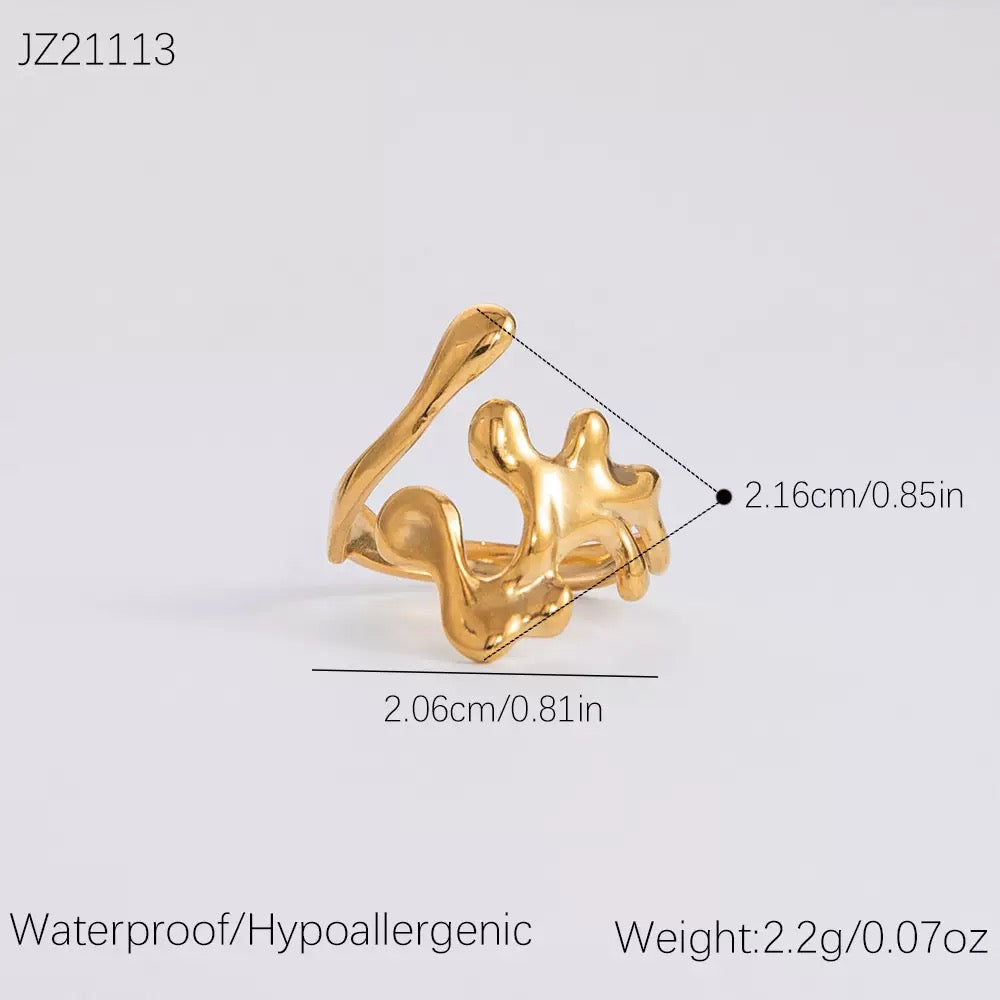 Ursula Good plated open rings