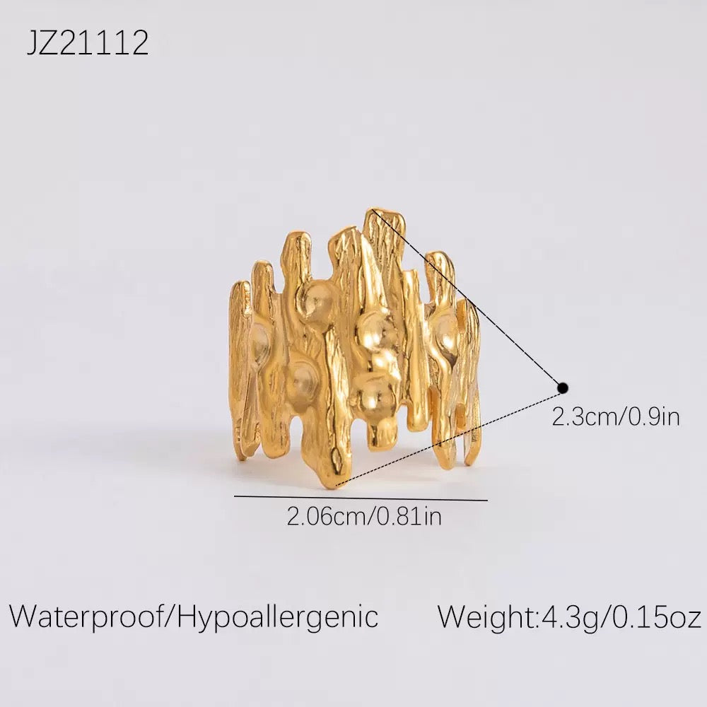 Ursula Good plated open rings