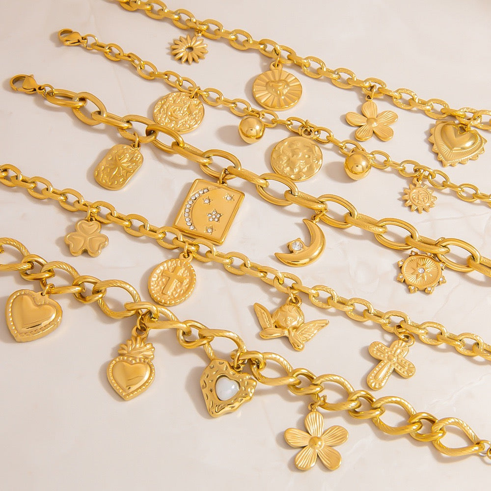 Big charm bracelets