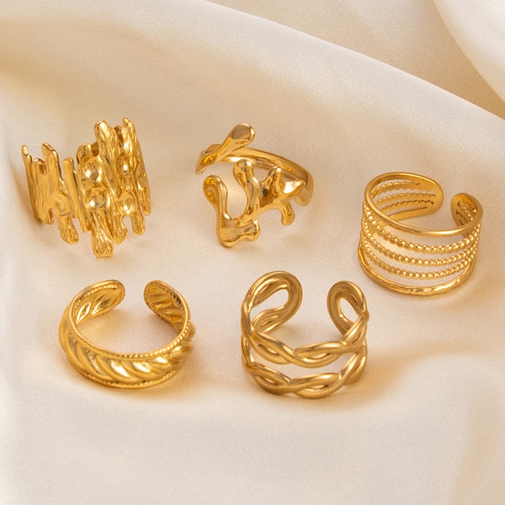 Ursula Good plated open rings