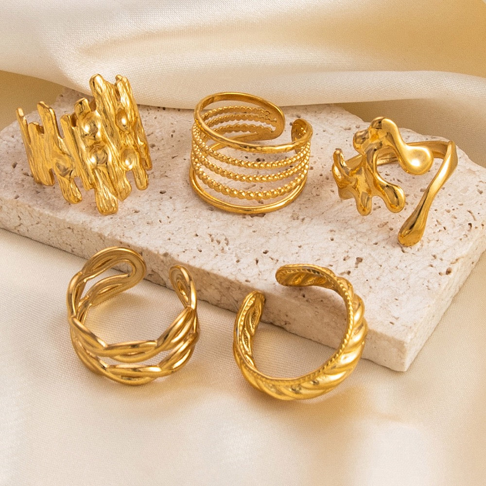 Ursula Good plated open rings