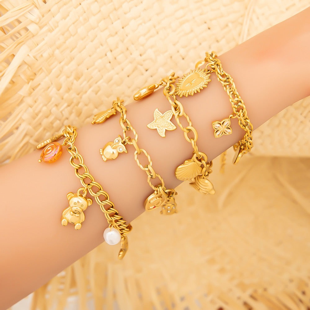 Big charm bracelets