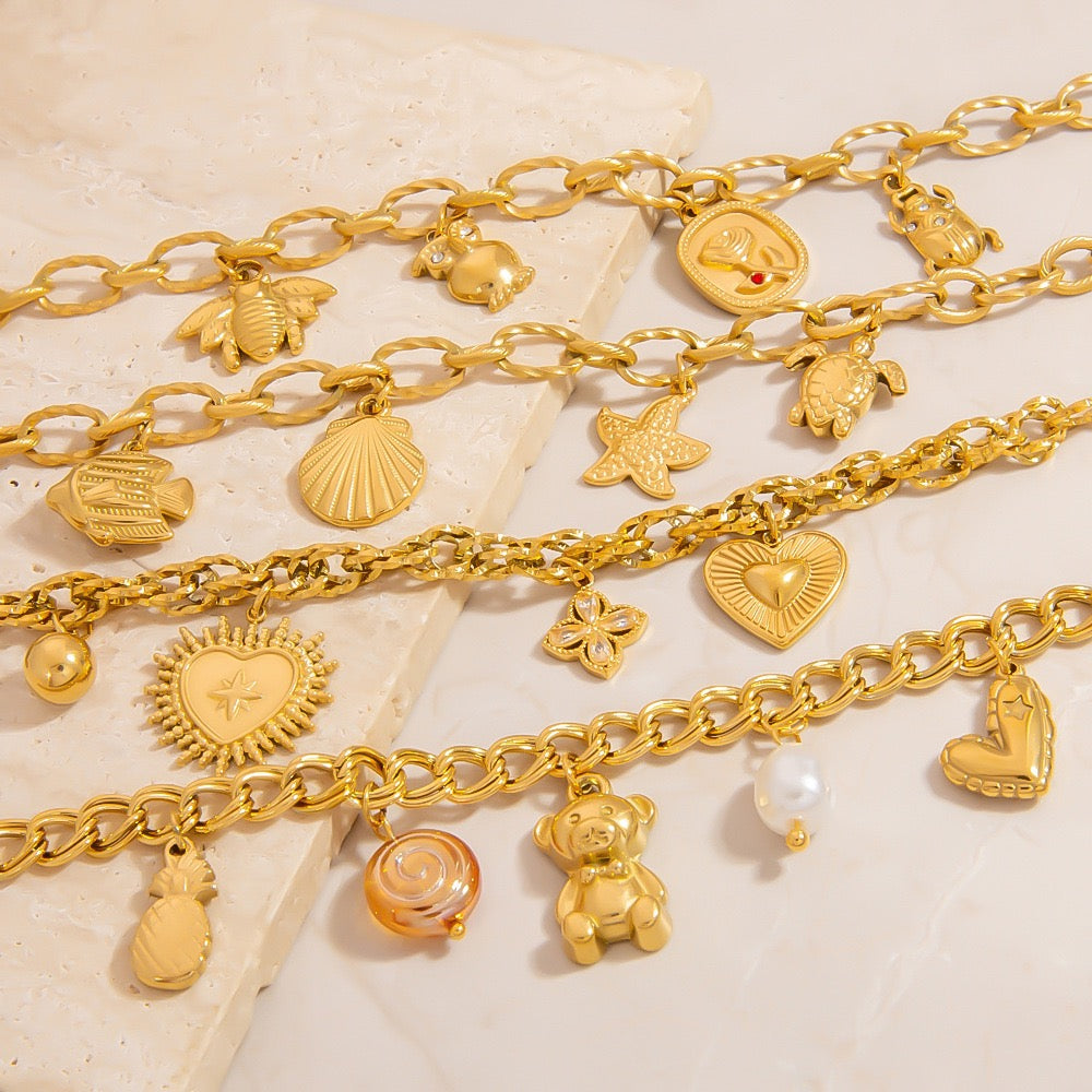 Big charm bracelets