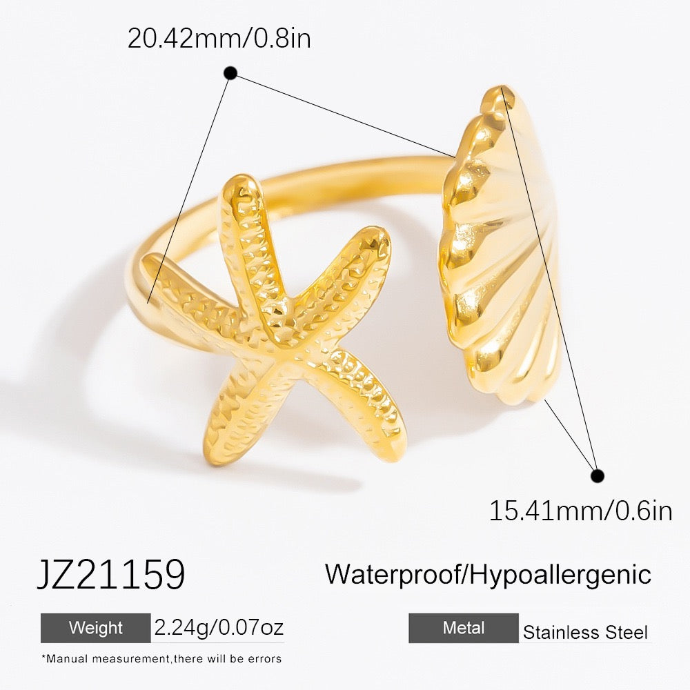 Jasen Ocean theme open rings