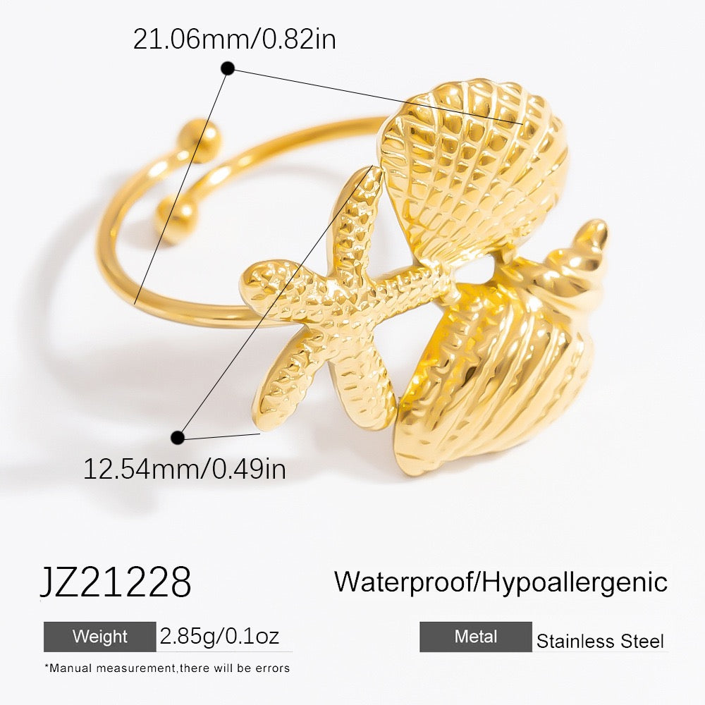 Jasen Ocean theme open rings