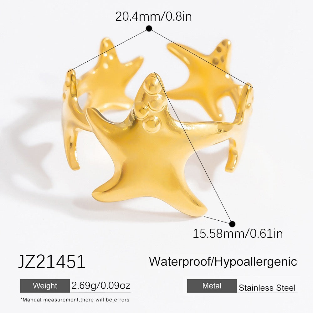 Jasen Ocean theme open rings