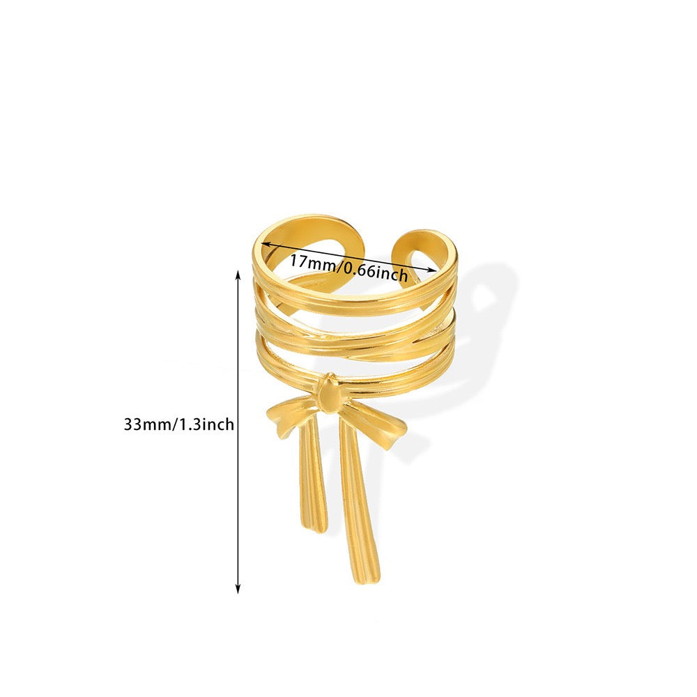 Cameron Ribbon bow rings