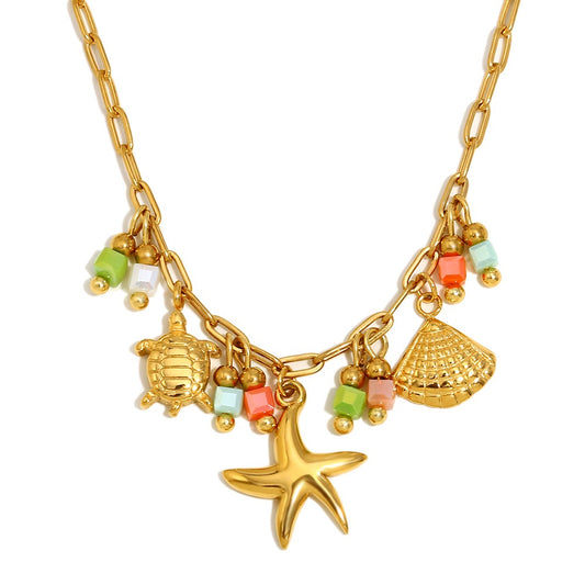 My fantastic summer starfish charm necklace