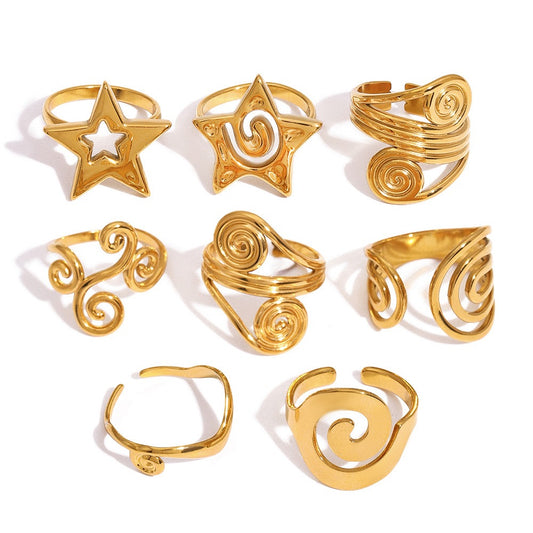 Hargroove swirl rings collection