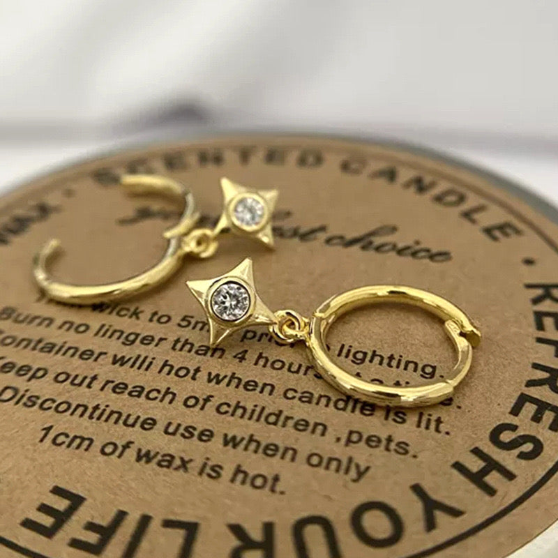 Margaret star sterling silver earrings