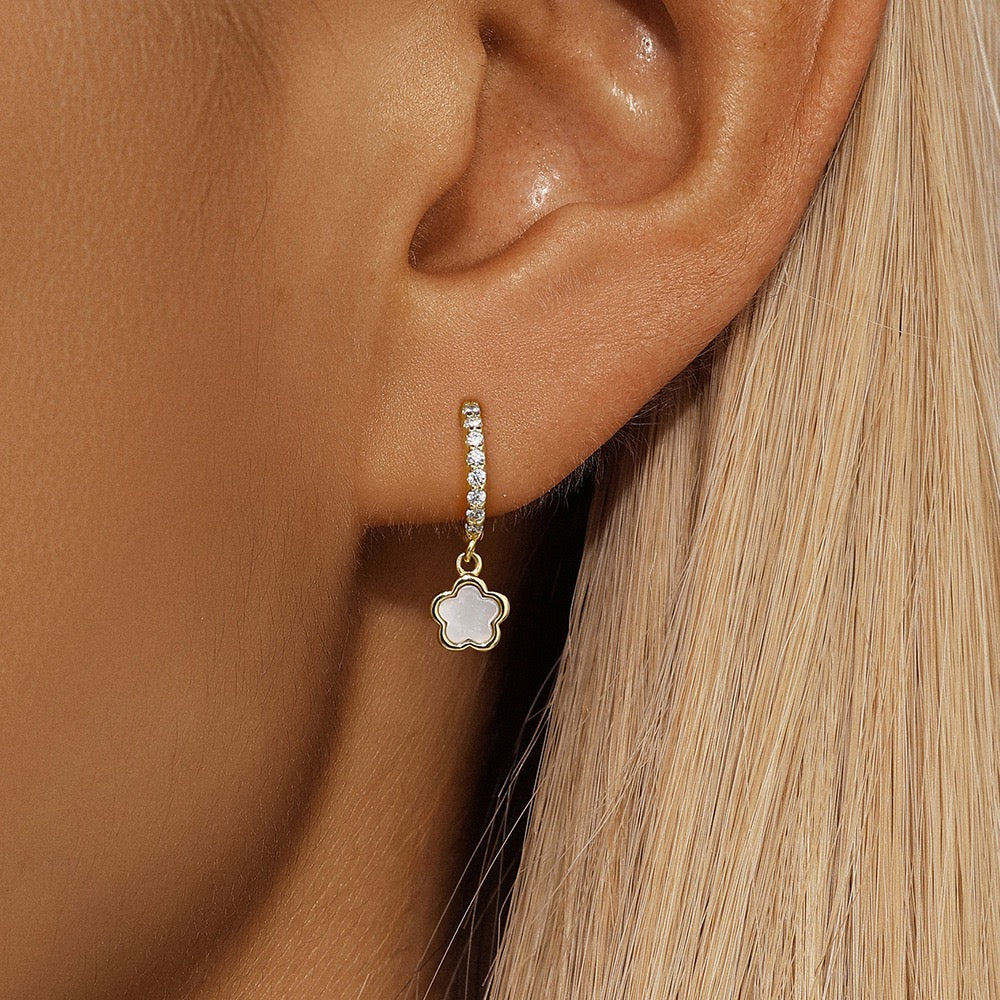 Sterling silver dainty hoops