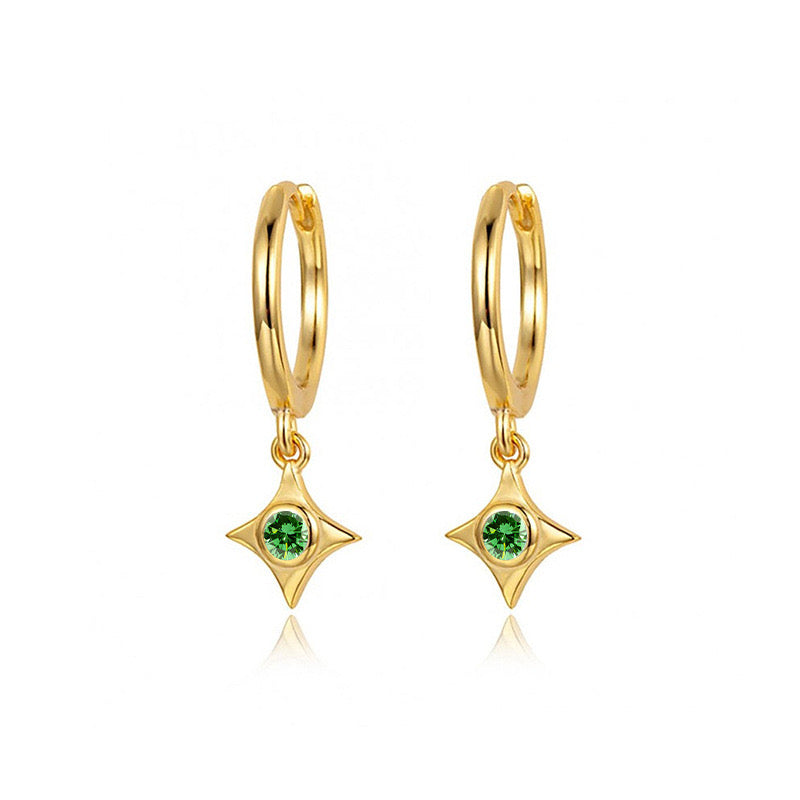 Margaret star sterling silver earrings