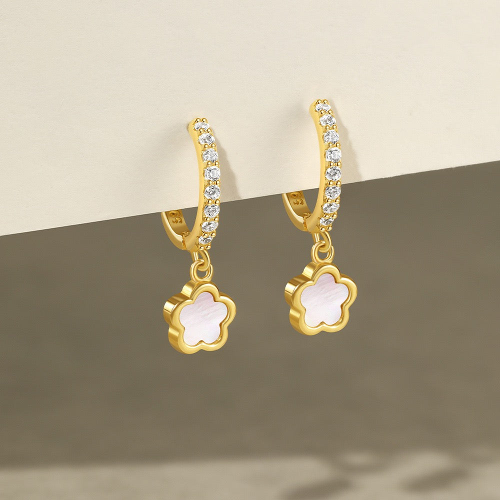 Sterling silver dainty hoops