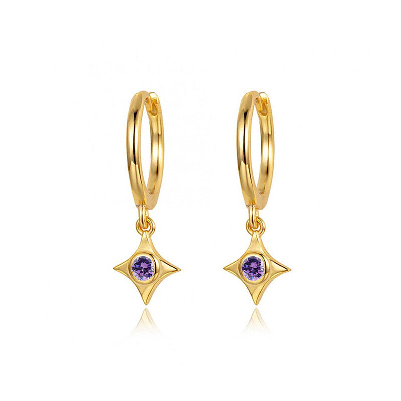 Margaret star sterling silver earrings