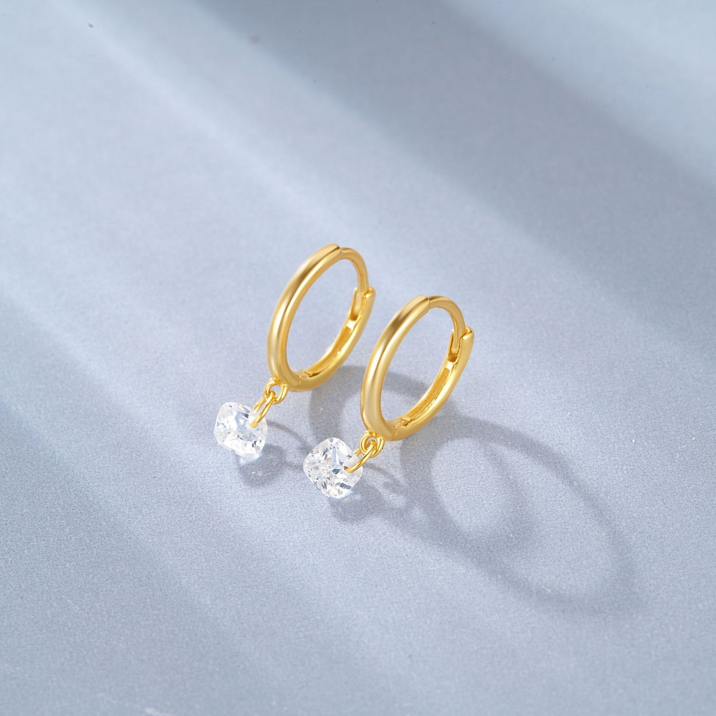 Sterling silver dainty hoops
