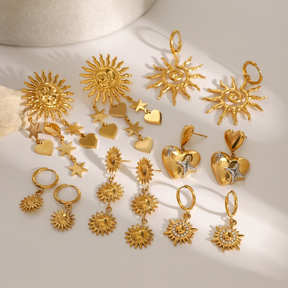 Sun earrings collection