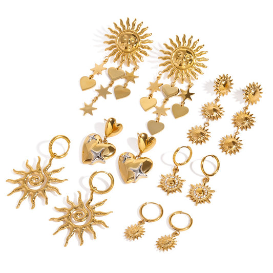 Sun earrings collection