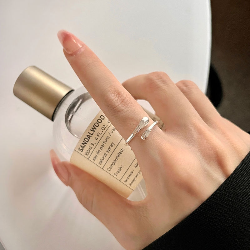 Diaz Cross sterling silver ring