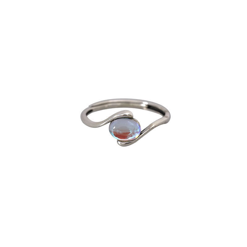 Alxie Moon stone sterling silver ring
