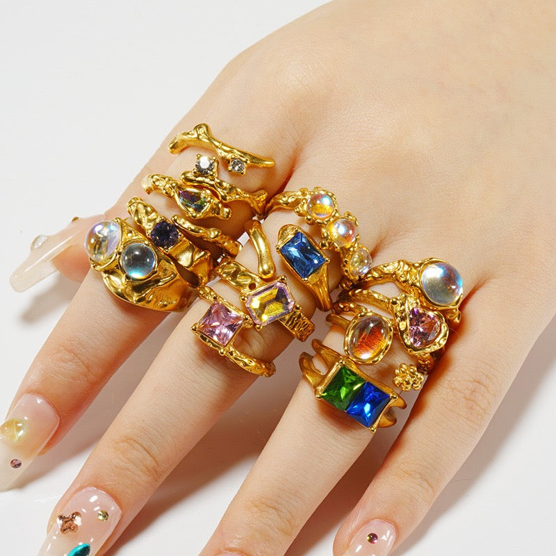 Iris Stone rings collection