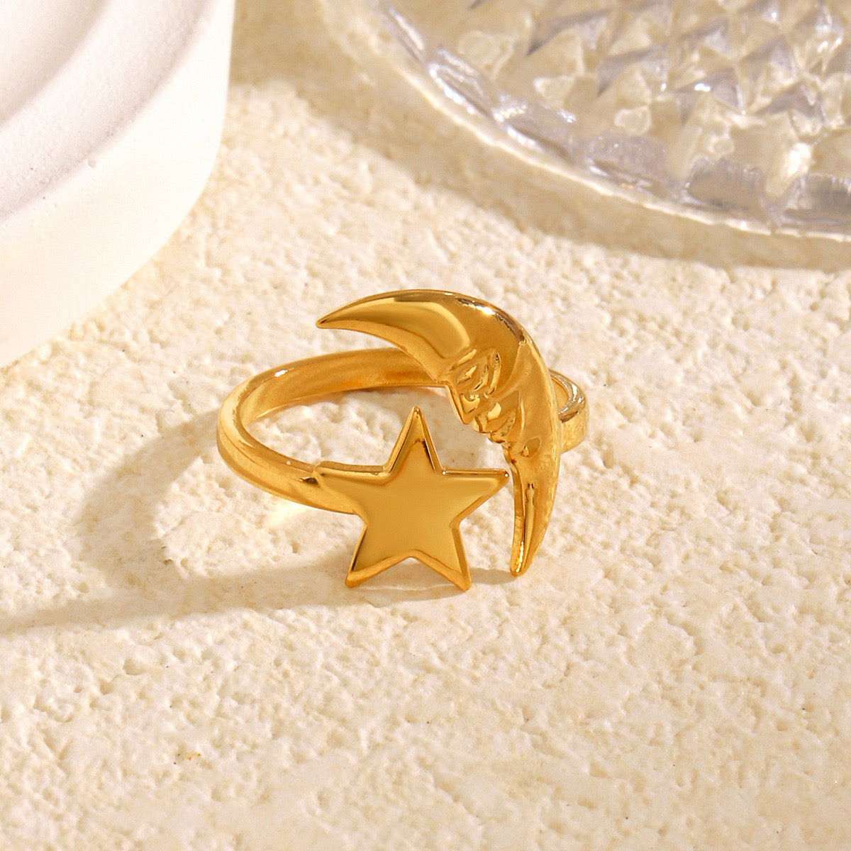 Melbourne Moon and star ring