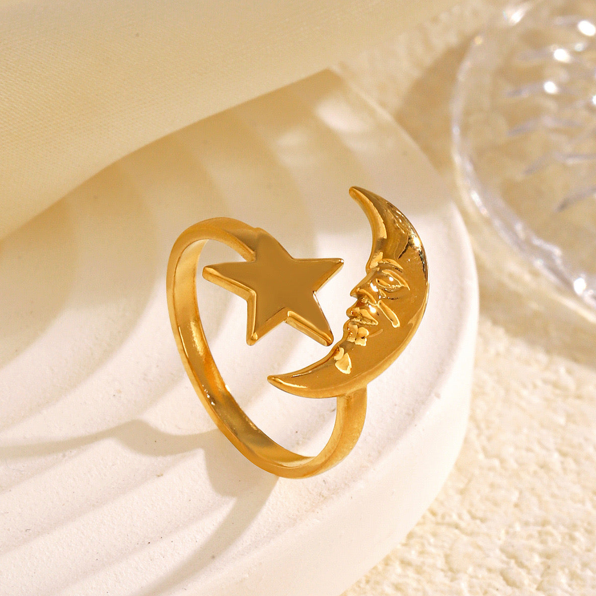 Melbourne Moon and star ring