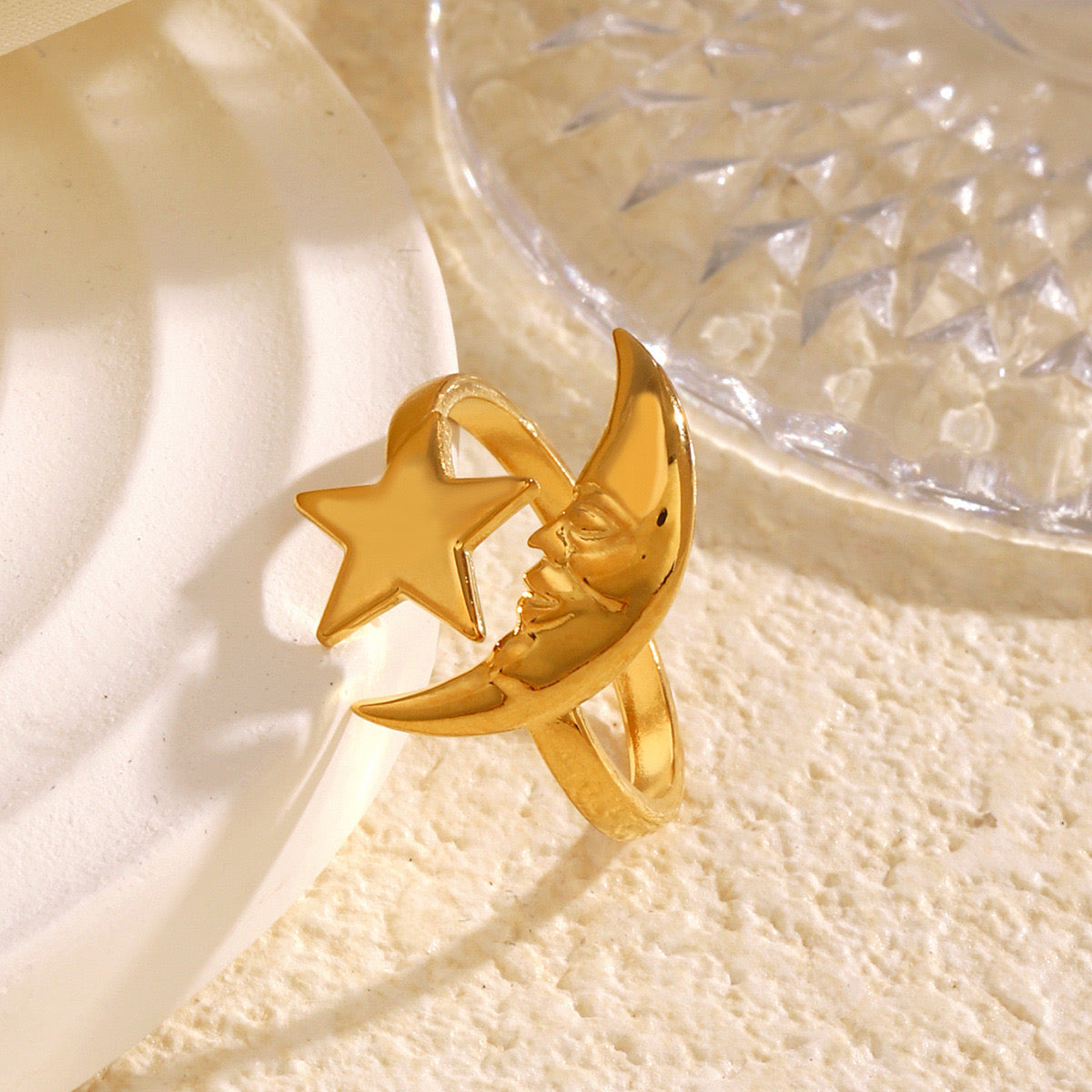 Melbourne Moon and star ring