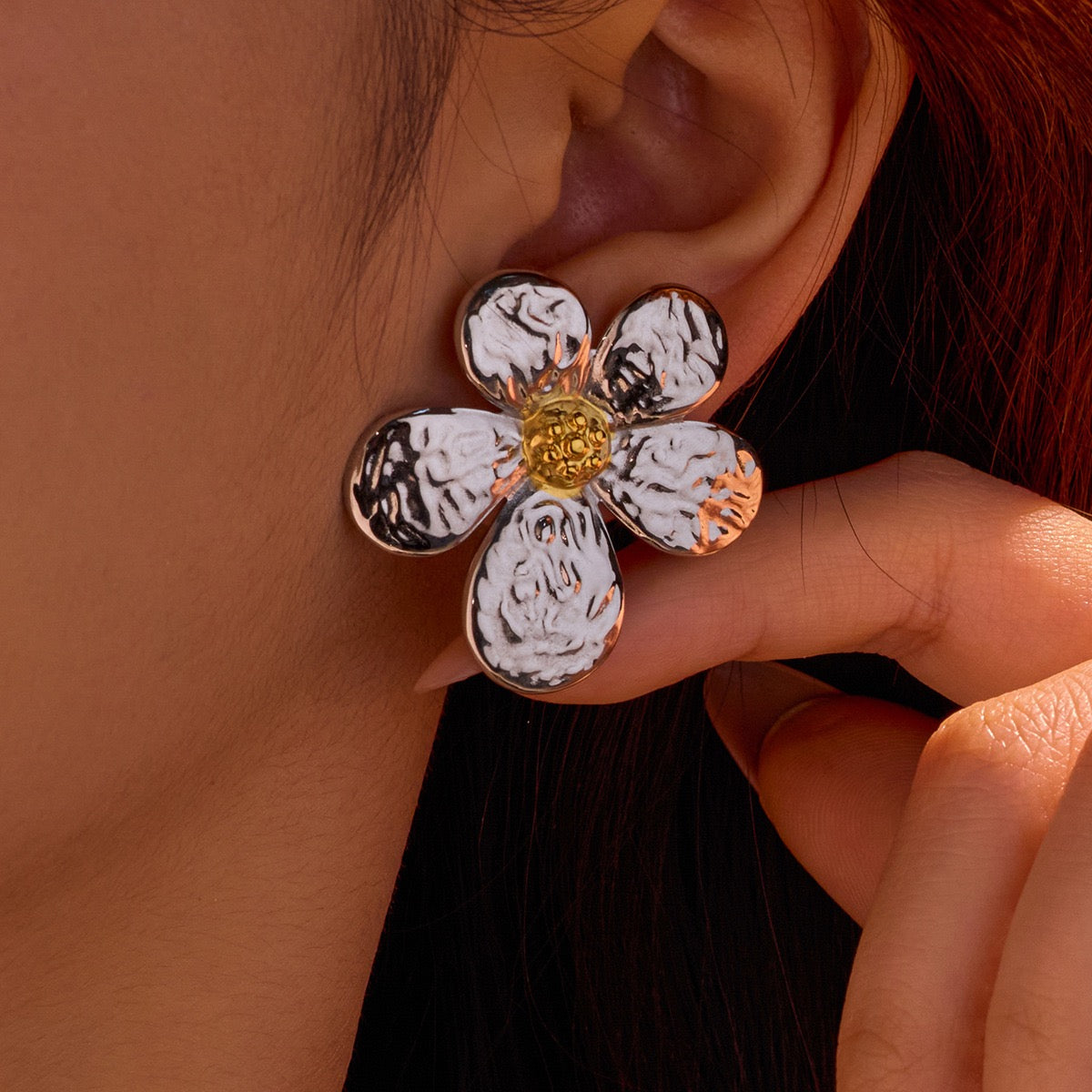 Wilson flower earrings
