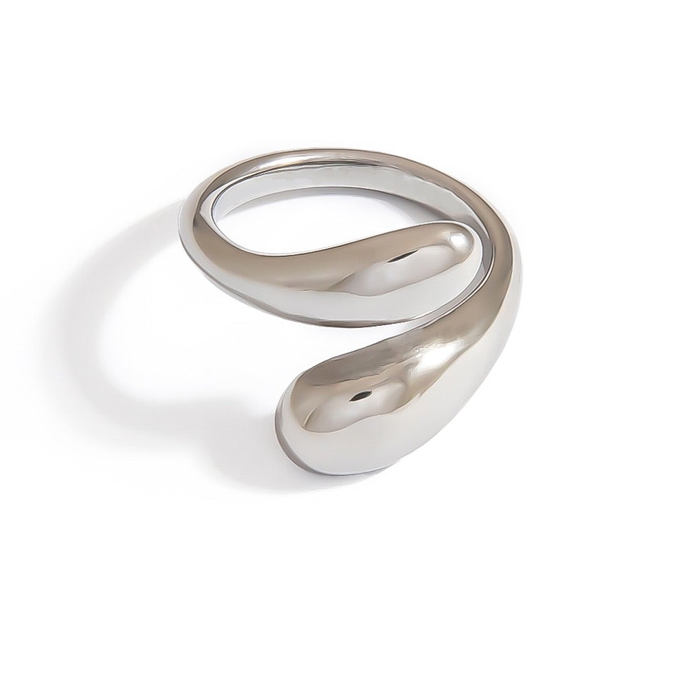Medley Stainless steel statement rings