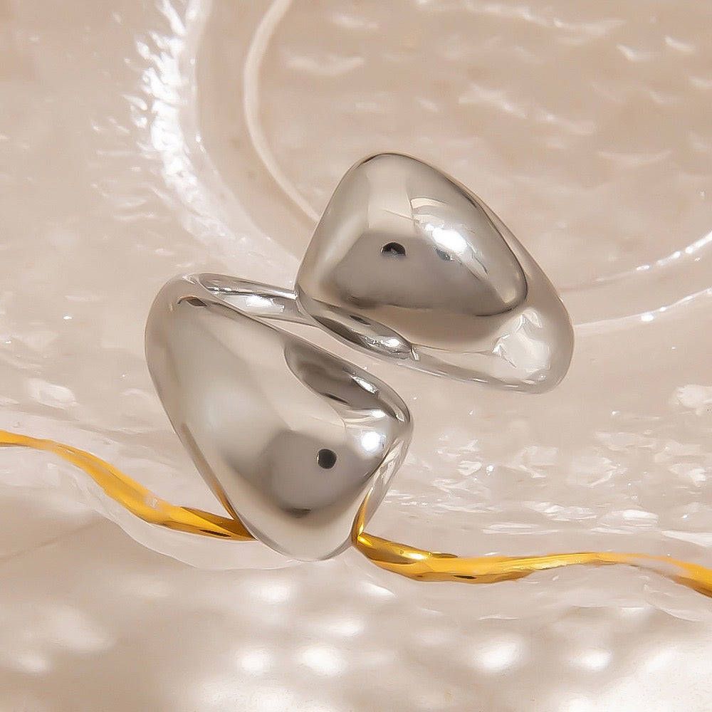 Medley Stainless steel statement rings