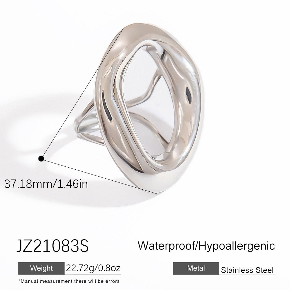 Medley Stainless steel statement rings