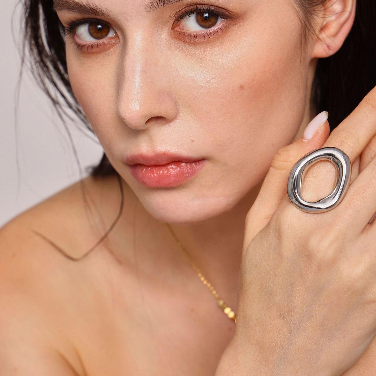 Medley Stainless steel statement rings