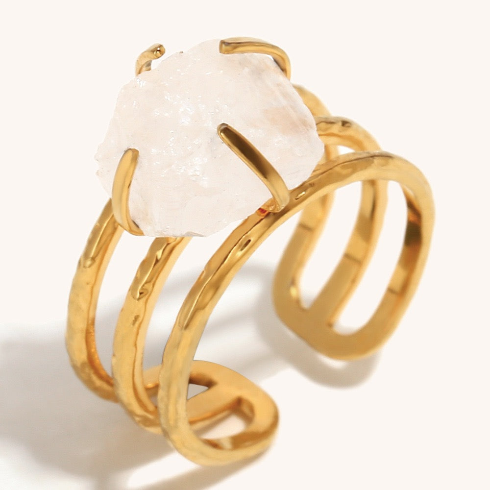 White Crystal rings