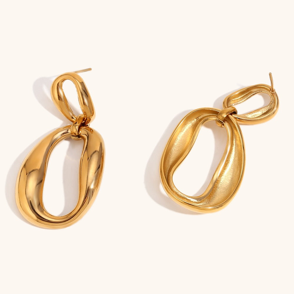 Double hoops earrings