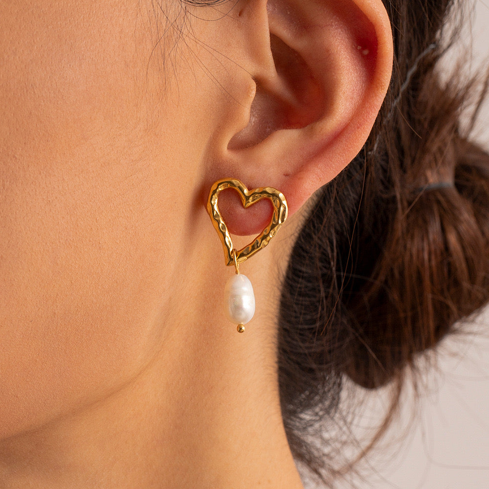 Singapore My heart Pearl earrings