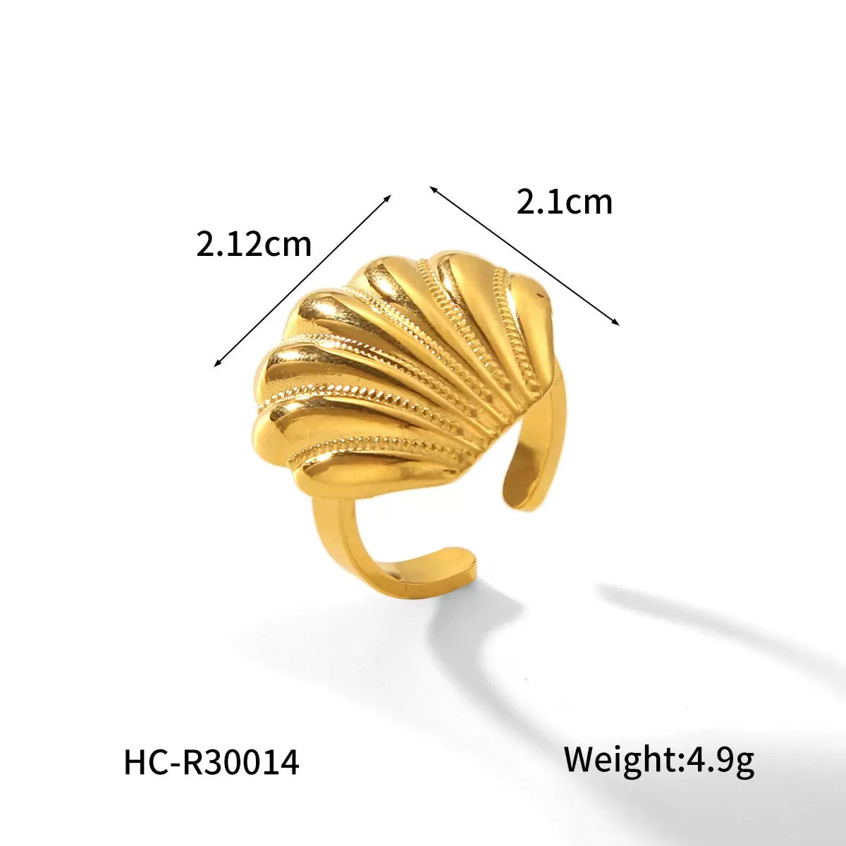 Bondi Jeffrey mermaid shell ring