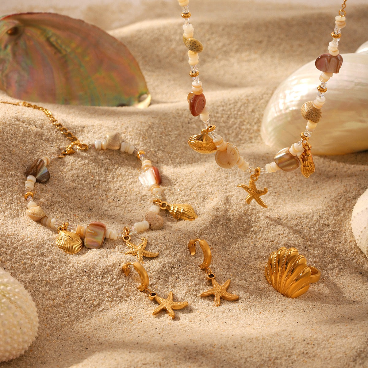 Bondi Jeffrey mermaid shell ring