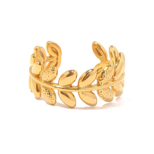 Moore Olive leaf ring