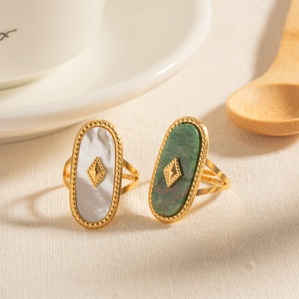 Jessie Natural stone rings