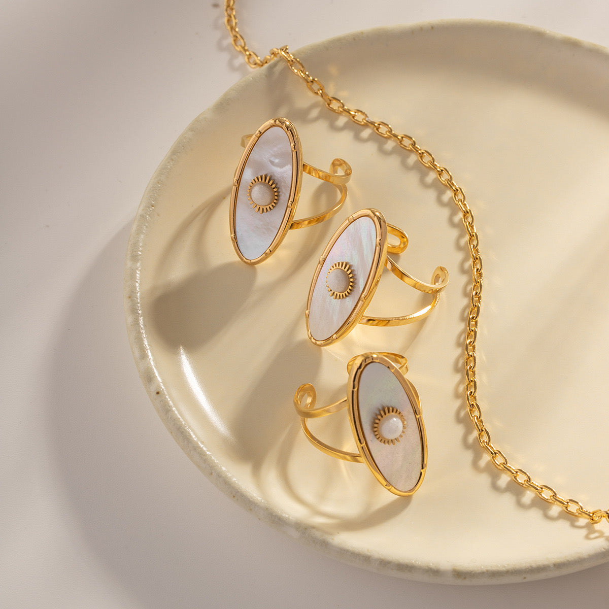 Sutton Mother of Pearl rings