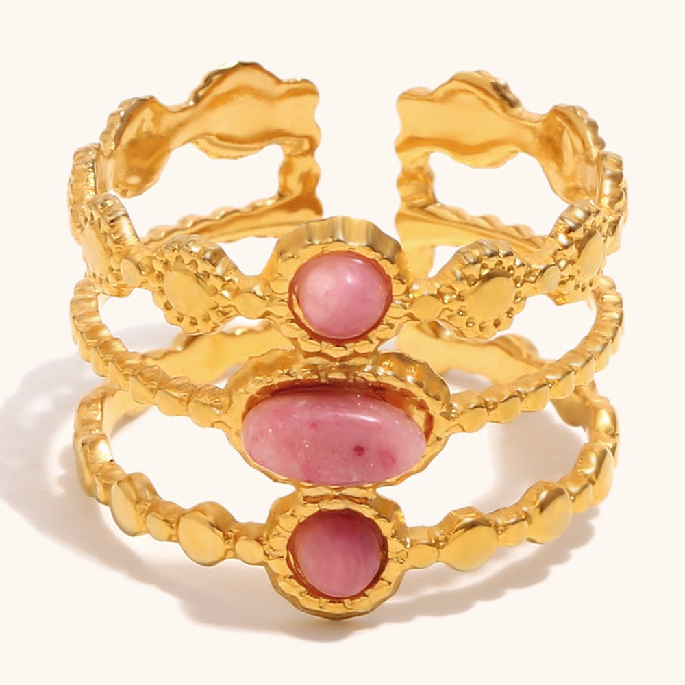 Pink Rose layer ring